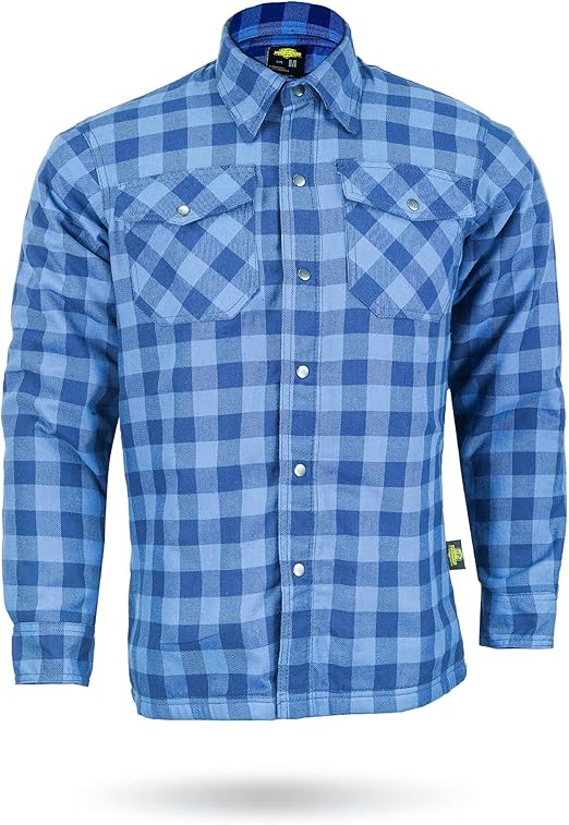 Motorcycle Riding Flannel Shirt | Blue Flannel Shirt | Neo Jeans USA