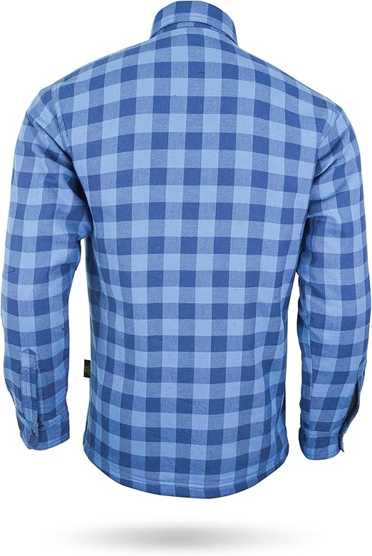 Motorcycle Riding Flannel Shirt | Blue Flannel Shirt | Neo Jeans USA