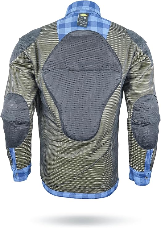 Motorcycle Riding Flannel Shirt | Blue Flannel Shirt | Neo Jeans USA