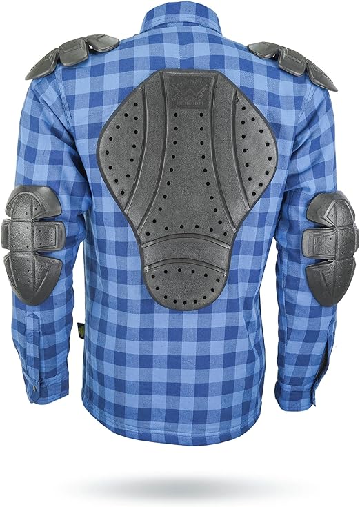 Motorcycle Riding Flannel Shirt | Blue Flannel Shirt | Neo Jeans USA
