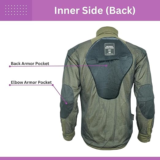 Black Armored Riding Shirt | Motorcycle Riding Shirt | Neo Jeans USA