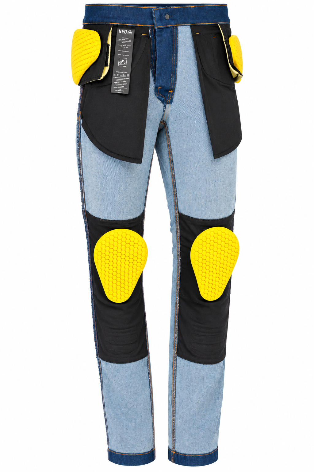 NEO CE AAA MEN IRON RIDE JEANS – BLUE |  Ultimate Protection With CE Fabric, CE Hip and Knee Armors