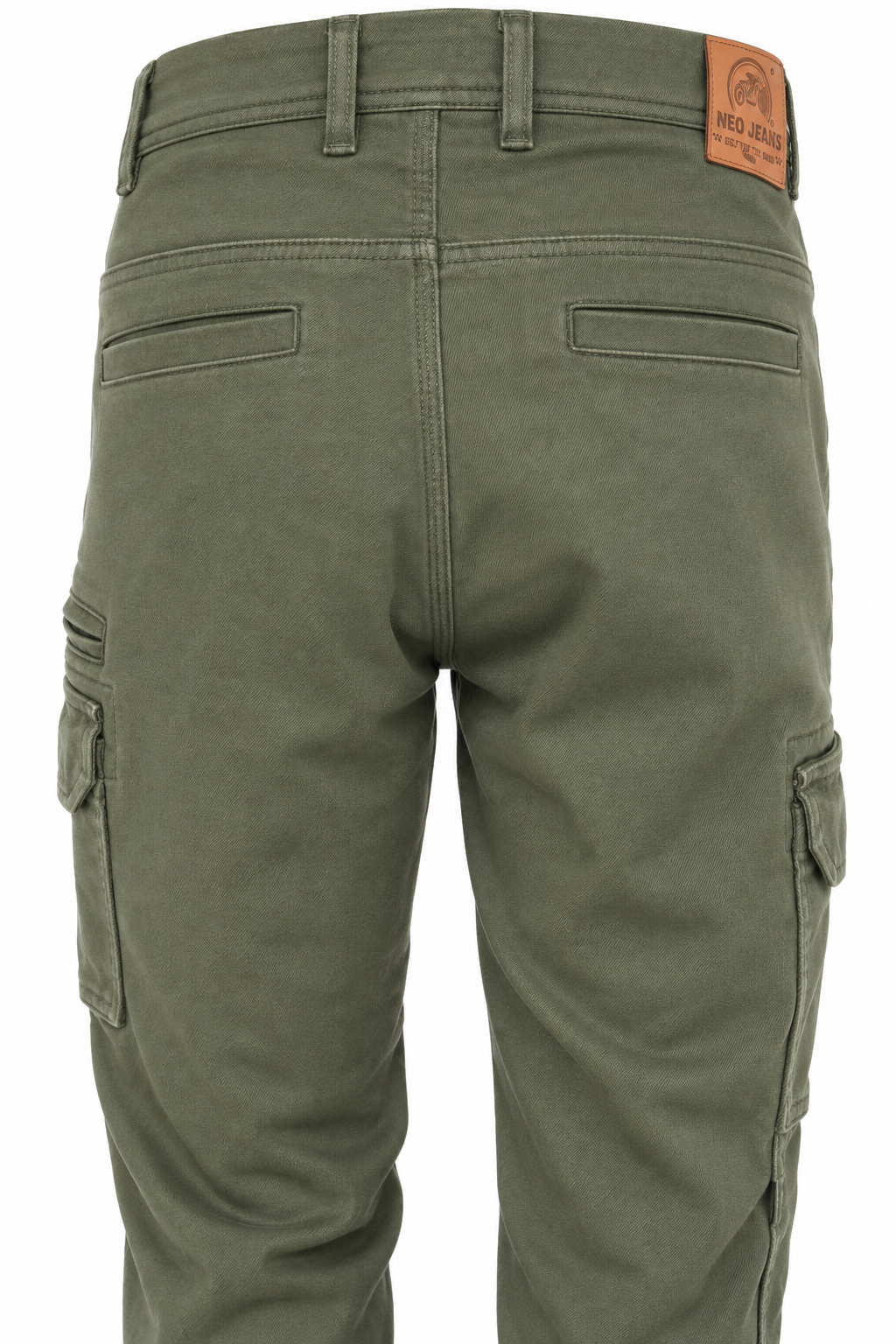 NEO CE AA RYDEN CARGO PANT – GREEN - OLIVE | Ultimate Protection With CE Fabric, CE Hip and Knee Armors