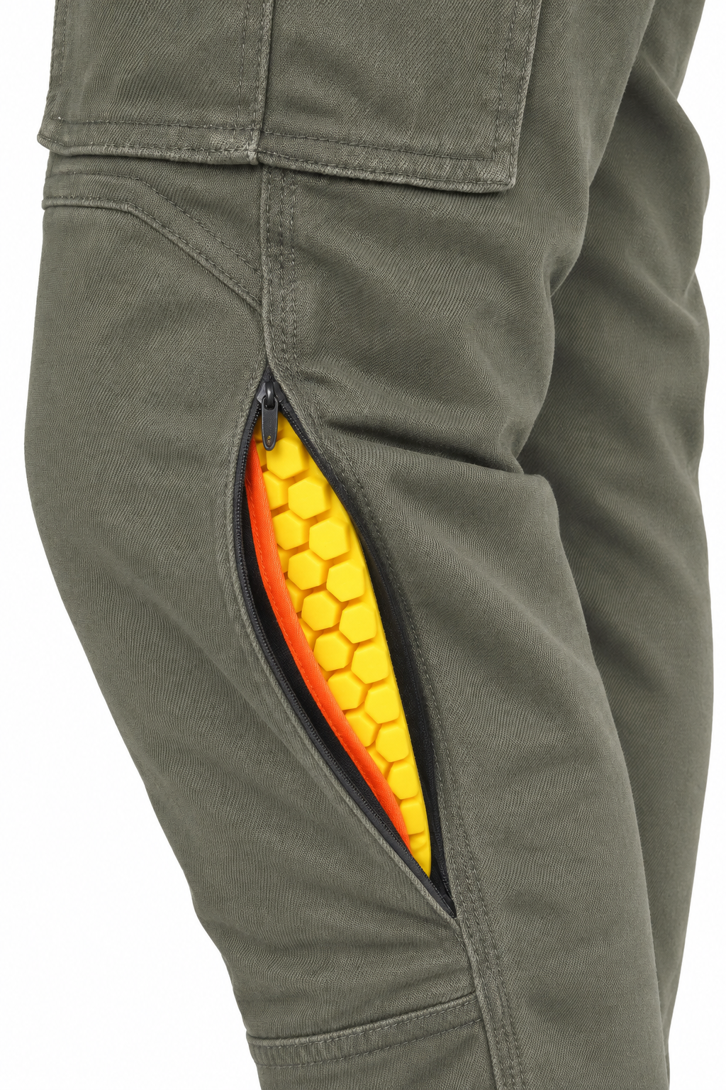 NEO CE AA RYDEN CARGO PANT – GREEN - OLIVE | Ultimate Protection With CE Fabric, CE Hip and Knee Armors