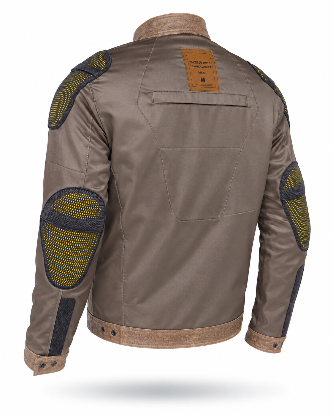 Motorcycle Cruiser 100% Cowhide Leather Jacket by Neo Jeans Brown Color with removable CE Level 2 armor