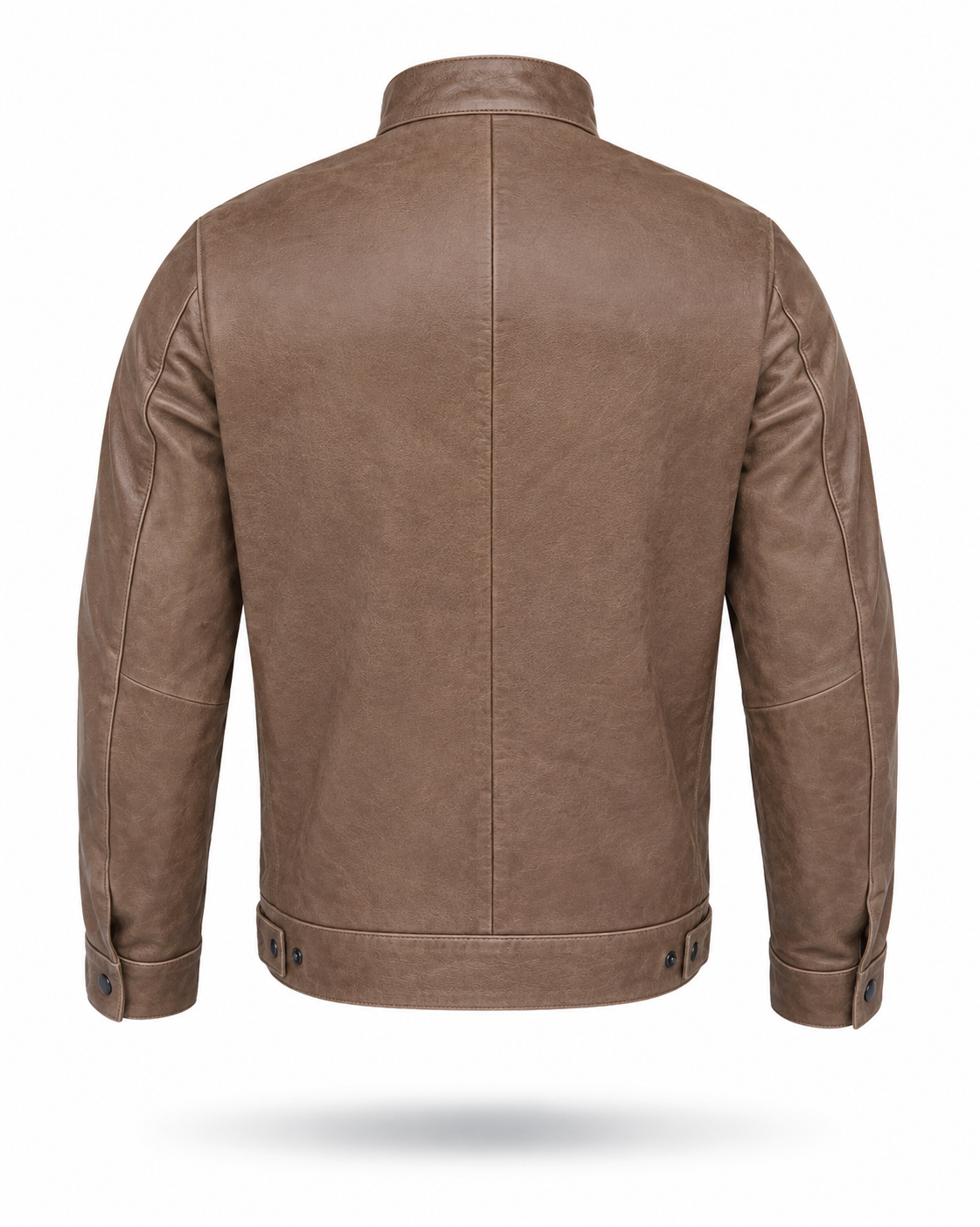 Motorcycle Cruiser 100% Cowhide Leather Jacket by Neo Jeans Brown Color with removable CE Level 2 armor