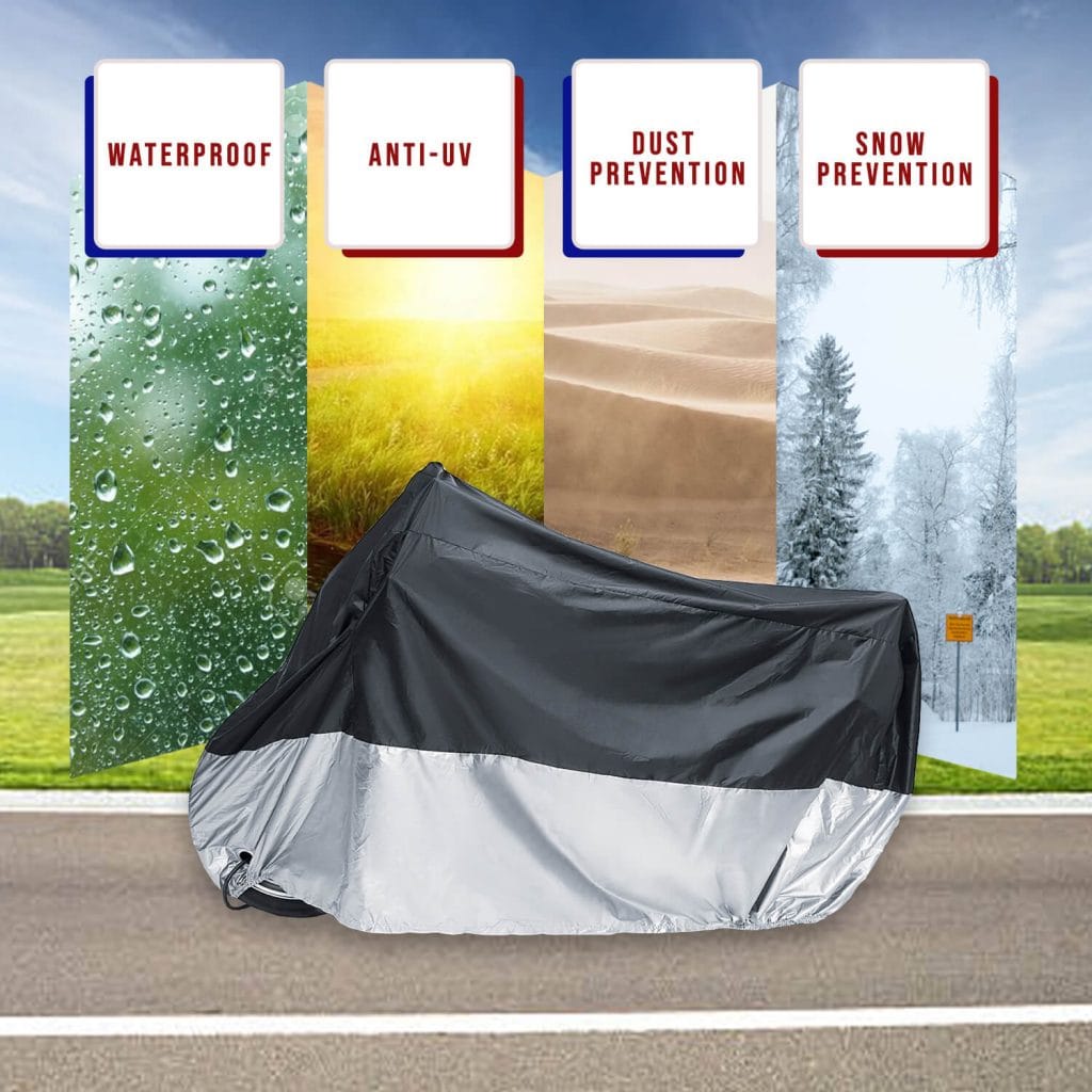 MOTORCYCLE SUN AND RAIN COVER